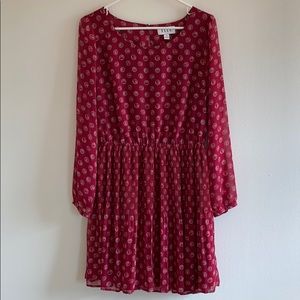 Pink Long-sleeve Dress